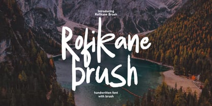 Rofikane Brush Font Poster 1