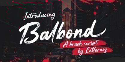 Balbond Font Poster 1