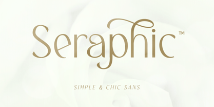 Seraphic Font Poster 1