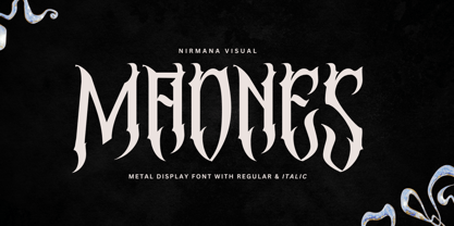 Madnes Blackletter Font Poster 1