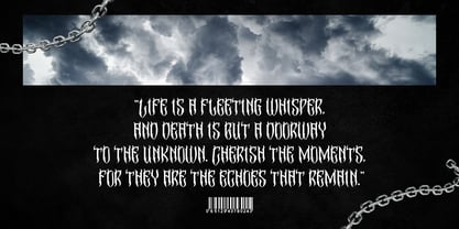 Madnes Blackletter Font Poster 8