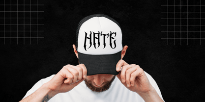 Madnes Blackletter Font Poster 5