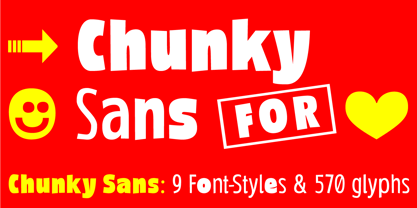 Chunky Sans Variable Font Poster 1