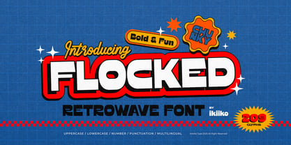 Flocked Font Poster 1