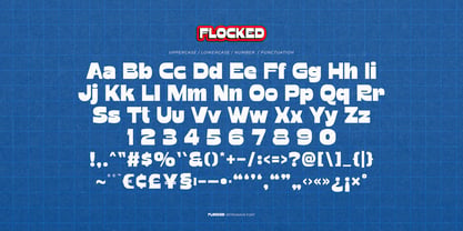 Flocked Font Poster 6