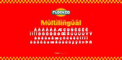 Flocked Font Poster 7