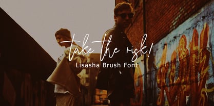 Lisasha Signature Font Poster 9