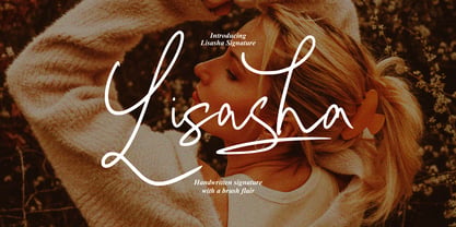 Lisasha Signature Font Poster 1