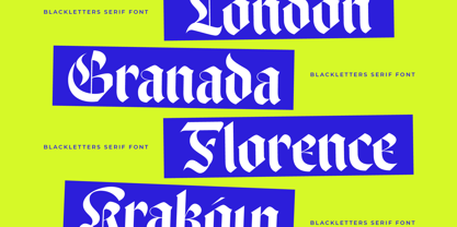 Wilfred Knights Font Poster 6