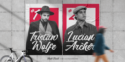 Heats Black Font Poster 2