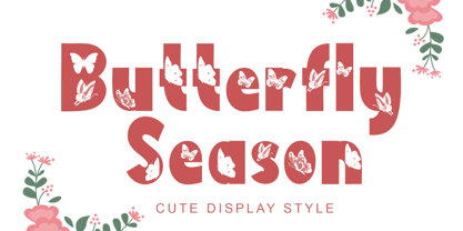 Butterfly Season Font Poster 1