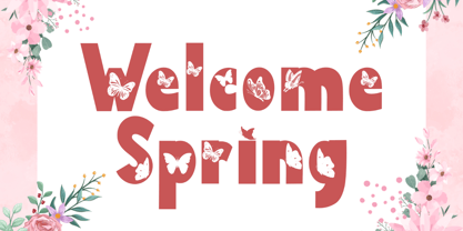 Butterfly Season Font Poster 2