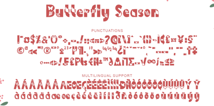 Butterfly Season Font Poster 6