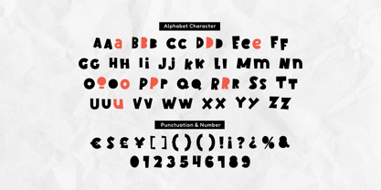 Block Horns Font Poster 5