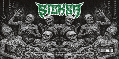 Navor Fear Font Poster 2