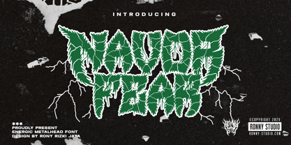 Navor Fear Font Poster 1