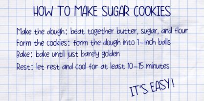 Homework Handwriting Font Poster 2