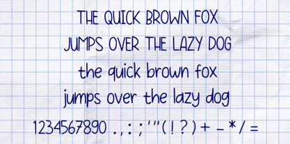 Homework Handwriting Font Poster 5