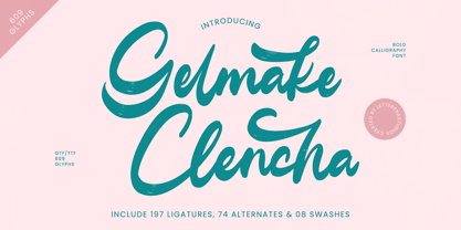 Gelmake Clencha Font Poster 1