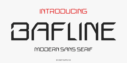 Bafline Font Poster 1