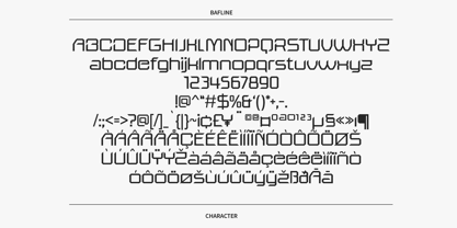 Bafline Font Poster 6