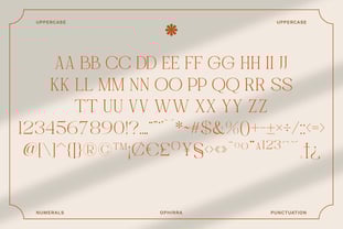 Ophirra Font Poster 9