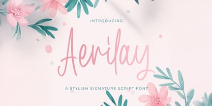 Aerilay Font Poster 1