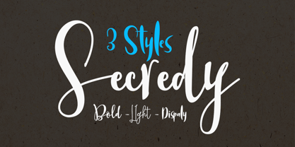 Secredy Font Poster 1