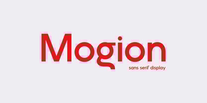 Mogion Font Poster 1