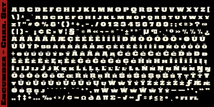 Encumber Font Poster 6
