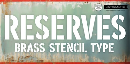 Reserves AOE Font Poster 1