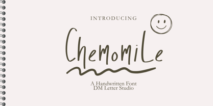 Chemomile Font Poster 1