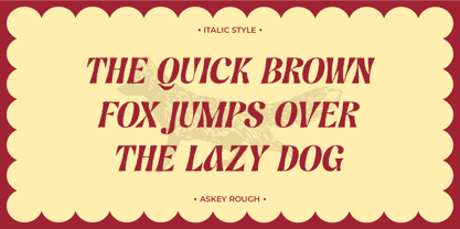 Askey Rough Font Poster 2