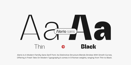 Alerio Font Poster 2