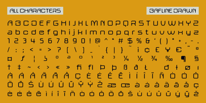 Bafline Drawn Font Poster 6