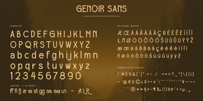 Genoir Font Poster 3