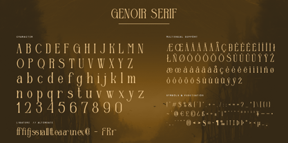 Genoir Font Poster 5