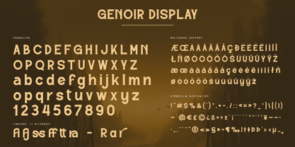 Genoir Font Poster 2