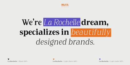 La Rochelle Font Poster 2