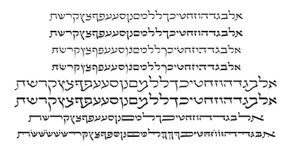 Hebrew Yossef Std Font Poster 3