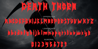 Death Thorn Font Poster 5