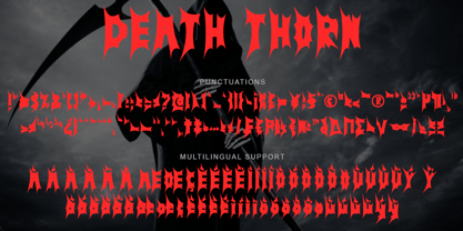 Death Thorn Font Poster 6