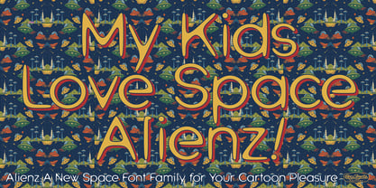 Alienz Font Poster 10