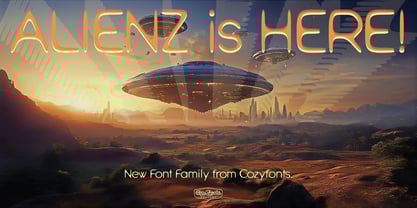 Alienz Font Poster 2
