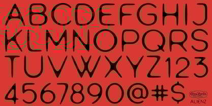 Alienz Font Poster 5