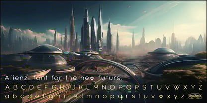 Alienz Font Poster 4