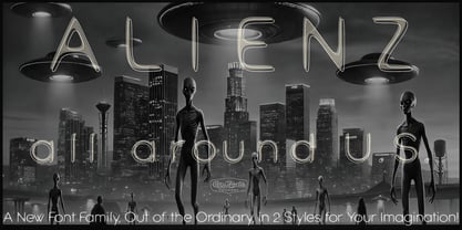 Alienz Font Poster 3