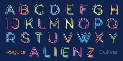 Alienz Font Poster 1