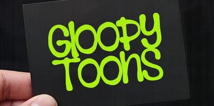 Gloopy Toons Font Poster 12