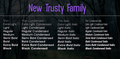 New Trusty Font Poster 2